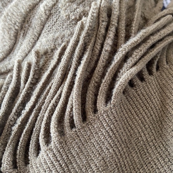 Do Everything In Love Olive Green Sweater Poncho - Picture 6 of 6